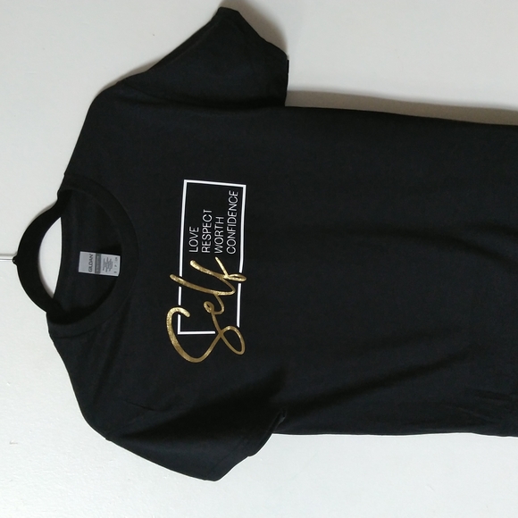 SBC Self Short Sleeve Crew Neck Black T-Shirt - Picture 4 of 4